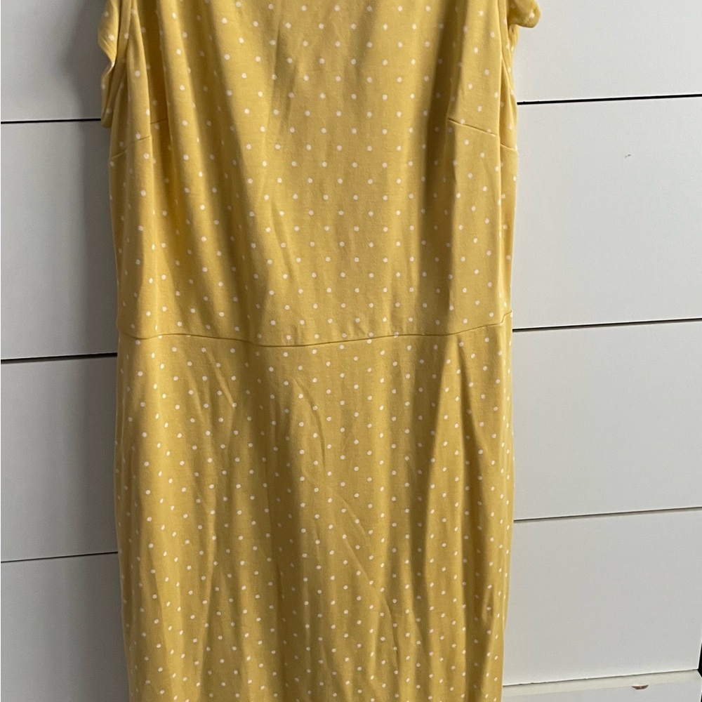 Yellow polka dot dress
